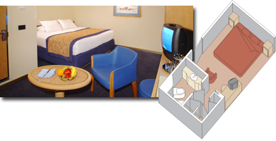 Large or Standard Inside Stateroom